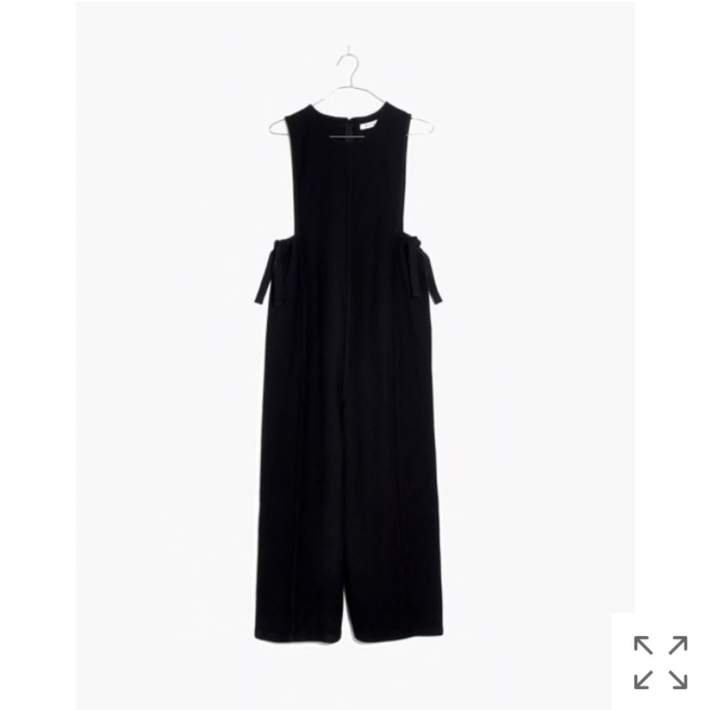 Madewell texture & thread side-tie jumpsuit